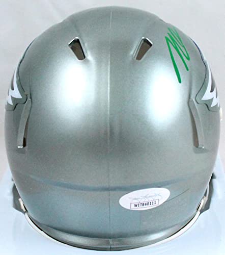 Michael Vick Autographed Eagles Flash Speed Mini Helmet- JSA W Auth Green - 757 Sports Collectibles