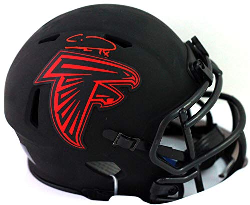 Calvin Ridley Autographed Falcons Eclipse Speed Mini Helmet- Beckett W Red - 757 Sports Collectibles