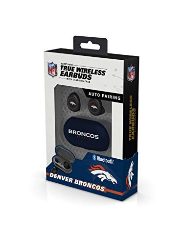 NFL Denver Broncos True Wireless Earbuds, Team Color - 757 Sports Collectibles