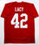 Eddie Lacy Autographed Crimson College Style Jersey- JSA W Authenticated Across 4