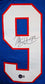 Michael Strahan Autographed Blue TB Pro Style Jersey-Beckett W Hologram Black - 757 Sports Collectibles