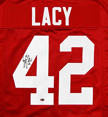 Eddie Lacy Autographed Crimson College Style Jersey- JSA W Authenticated Up 4 - 757 Sports Collectibles