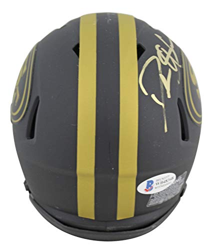 49ers Deion Sanders Authentic Signed Eclipse Speed Mini Helmet BAS Witnessed - 757 Sports Collectibles