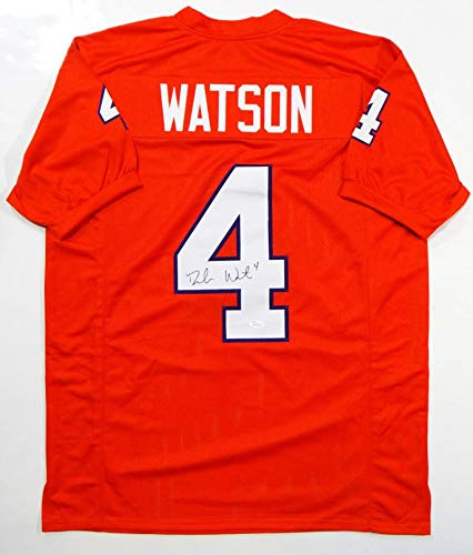 Deshaun Watson Autographed Orange College Style Jersey- JSA W Authenticated 4