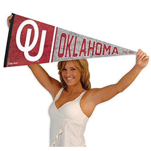 Oklahoma Sooners Pennant Throwback Vintage Banner - 757 Sports Collectibles