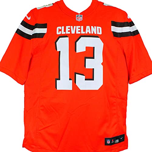 Odell Beckham Signed Orange Nike Game Jersey-Beckett W Hologram Black - 757 Sports Collectibles