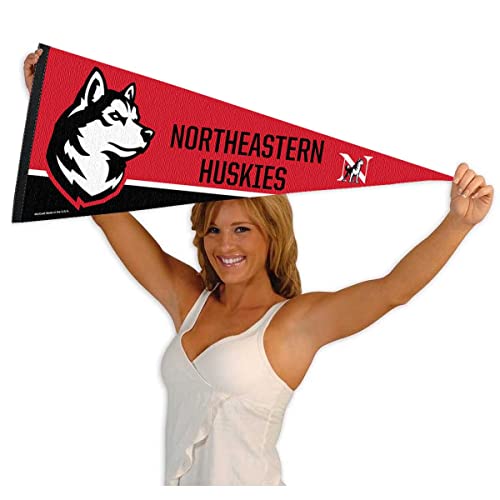 College Flags & Banners Co. Northeastern University Pennant Full Size Felt - 757 Sports Collectibles