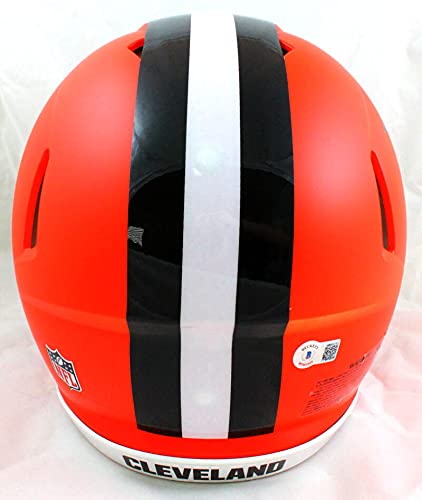 Jarvis Landry Autographed Browns F/S Speed Authentic Helmet-Beckett W Hologram Black - 757 Sports Collectibles