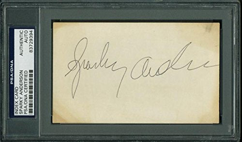 Tigers Sparky Anderson Authentic Signed 3X5 Index Card PSA/DNA Slabbed - 757 Sports Collectibles