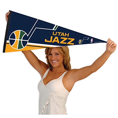 WinCraft Utah Jazz Pennant Full Size 12" X 30" - 757 Sports Collectibles