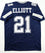 Ezekiel Elliott Autographed Blue Pro Style Jersey - Beckett Authenticated 1 - 757 Sports Collectibles