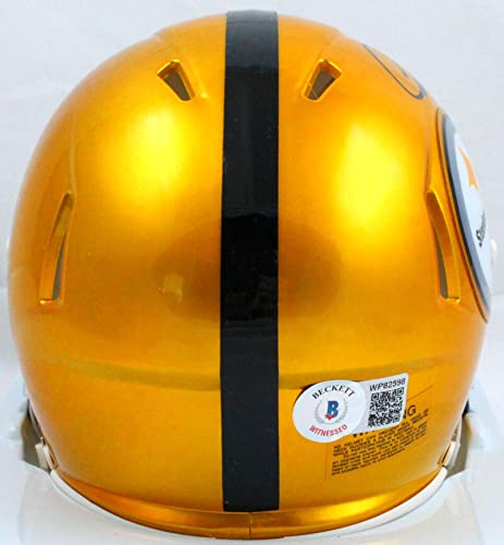 Chase Claypool Autographed Pittsburgh Steelers Flash Mini Helmet-Beckett W Hologram Black - 757 Sports Collectibles