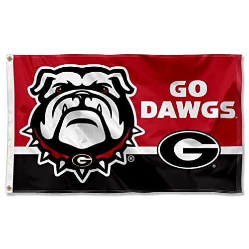 Georgia Bulldogs Go Dawgs Large Outdoor Banner Flag - 757 Sports Collectibles