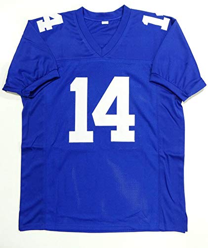 Y.A. Tittle Autographed Blue Pro Style Jersey W/HOF- JSA W Authenticated Up 4 - 757 Sports Collectibles