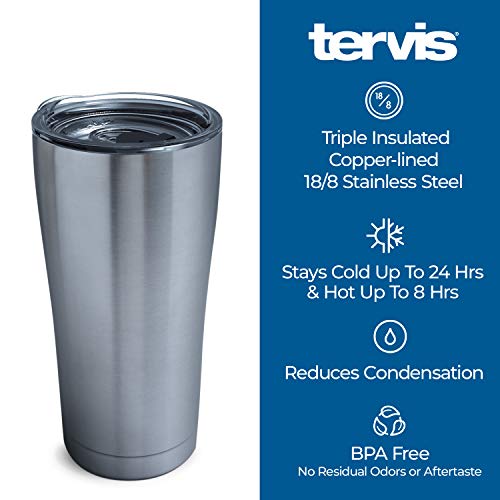 Tervis NCAA Temple Owls Tradition Stainless Steel Insulated Tumbler with Lid, Silver - 757 Sports Collectibles