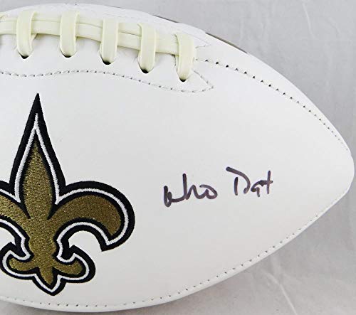 Ricky Williams Autographed New Orleans Saints Logo Football w/Who Dat? - JSA Witness Auth - 757 Sports Collectibles