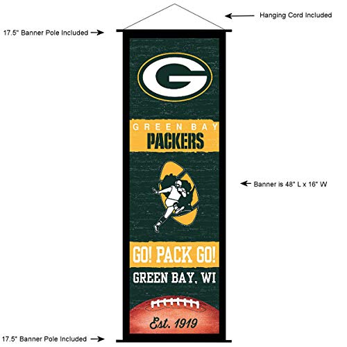 Green Bay Packers Banner and Scroll Sign - 757 Sports Collectibles