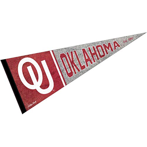 Oklahoma Sooners Pennant Throwback Vintage Banner - 757 Sports Collectibles