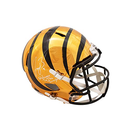 Joe Burrow Welcome to the Jungle Autographed Bengals Chrome Replica F/S Helmet - Fanatics - 757 Sports Collectibles