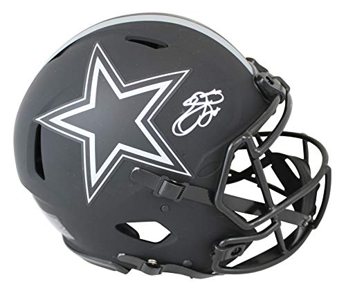 Cowboys Emmitt Smith Signed Eclipse Full Size Speed Proline Helmet BAS Witnessed - 757 Sports Collectibles