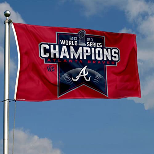 WinCraft Atlanta Braves World 2021 Series Champions House Banner Flag