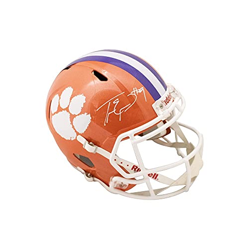 Travis Etienne Autographed Clemson Speed Replica Full-Size Football Helmet - BAS COA - 757 Sports Collectibles