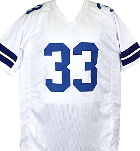 Tony Dorsett Autographed White Pro Style Jersey w/ 5 Inscriptions- Beckett W Silver - 757 Sports Collectibles