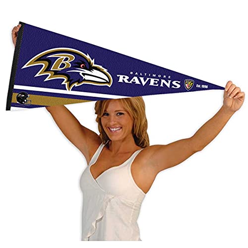 WinCraft Baltimore Ravens Pennant Banner Flag - 757 Sports Collectibles