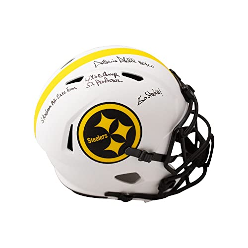 Donnie Shell 5 Inscriptions Autographed Pittsburgh Lunar Eclipse Replica Full-Size Football Helmet - BAS - 757 Sports Collectibles