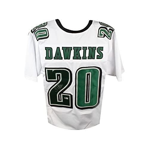 Brian Dawkins Autographed Philadelphia Custom White Football Jersey - BAS - 757 Sports Collectibles