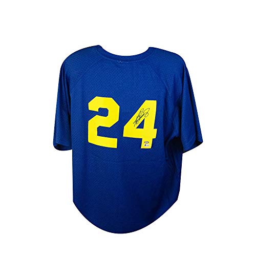 Ken Griffey Jr Autographed Mariners Mitchell & Ness Batting Practice Baseball Jersey - BAS COA - 757 Sports Collectibles