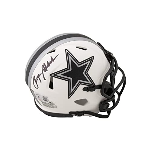 Roger Staubach Autographed Dallas Lunar Eclipse Mini Football Helmet - BAS - 757 Sports Collectibles