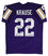 Paul Krause"Stat" Authentic Signed Purple Pro Style Jersey BAS Witnessed - 757 Sports Collectibles