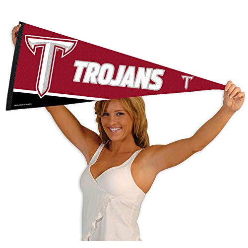 College Flags & Banners Co. Troy University Pennant Full Size Felt - 757 Sports Collectibles