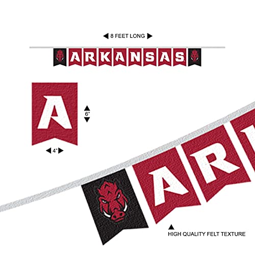 Arkansas Razorbacks Banner String Pennant Flags - 757 Sports Collectibles