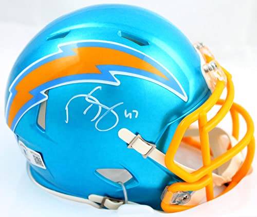 Darren Sproles Autographed Chargers Flash Speed Mini Helmet- Beckett W Hologram White - 757 Sports Collectibles