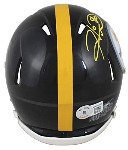 Steelers Hines Ward Authentic Signed Speed Mini Helmet w/Yellow SIg BAS Witness - 757 Sports Collectibles