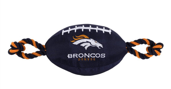 NFL Denver Broncos Nylon Football Toy Pets First