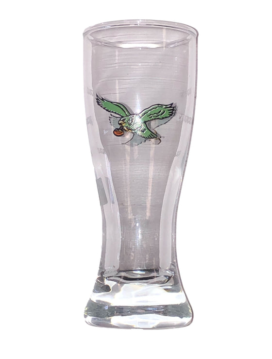 Philadelphia Eagles Mini Pilsner Shot Glass - 2 oz - Retro Throwback Vintage