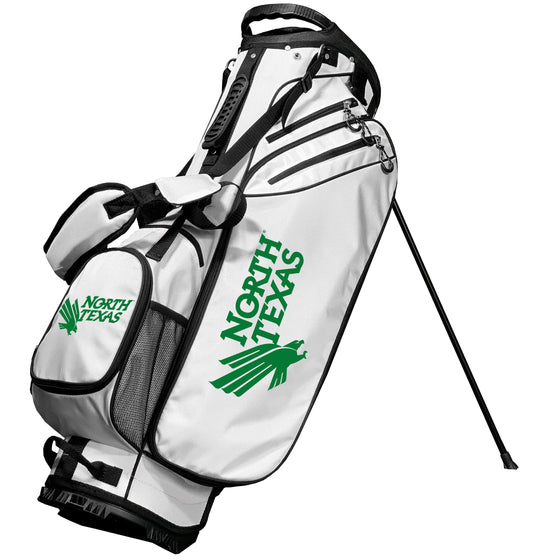 North Texas Mean Green Birdie Stand Golf Bag Wht