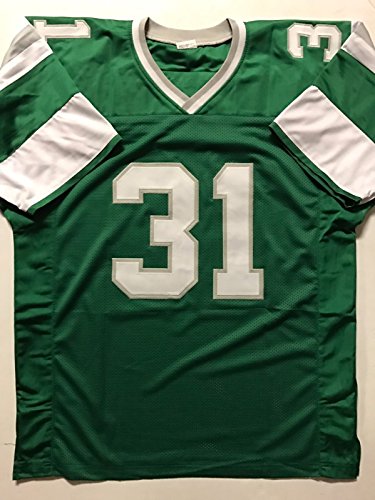 Autographed/Signed Wilbert Montgomery Philadelphia Green Football Jersey JSA COA - 757 Sports Collectibles