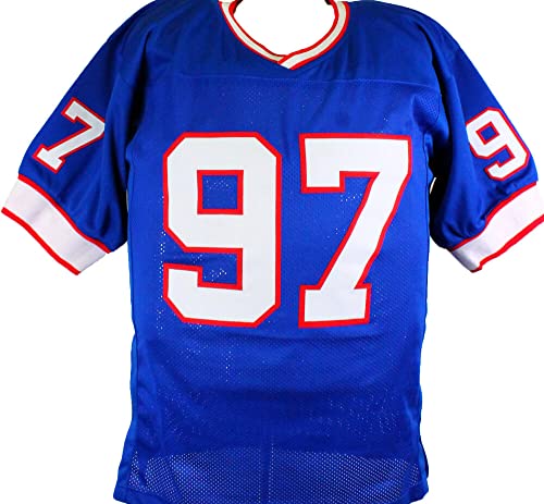 Cornelius Bennett Autographed Blue Pro Style Jersey w/Insc.-Beckett Black - 757 Sports Collectibles