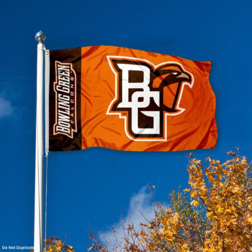 College Flags & Banners Co. Bowling Green State Falcons BGSU Flag - 757 Sports Collectibles