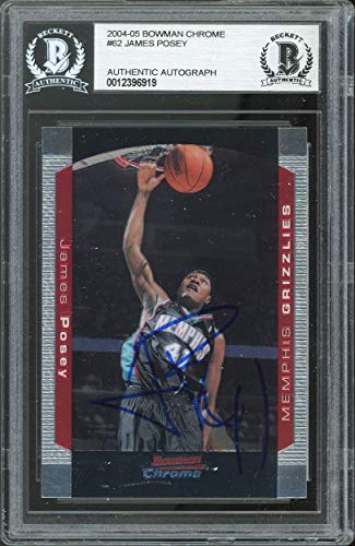 Grizzlies James Posey Authentic Signed 2004 Bowman Chrome #62 Card BAS Slabbed - 757 Sports Collectibles