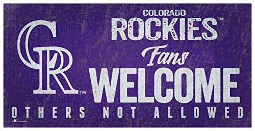 Fan Creations MLB Colorado Rockies Unisex Colorado Rockies Flag Sign, Team  Color, 6 x 12