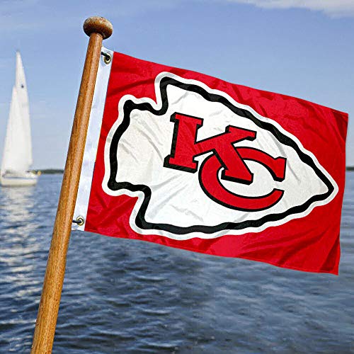 : Kansas City Chiefs Boat and Golf Cart Flag : Sports & Outdoors