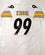 Brett Keisel Autographed Pro Style White Jersey with JSA Witnessed Authentic