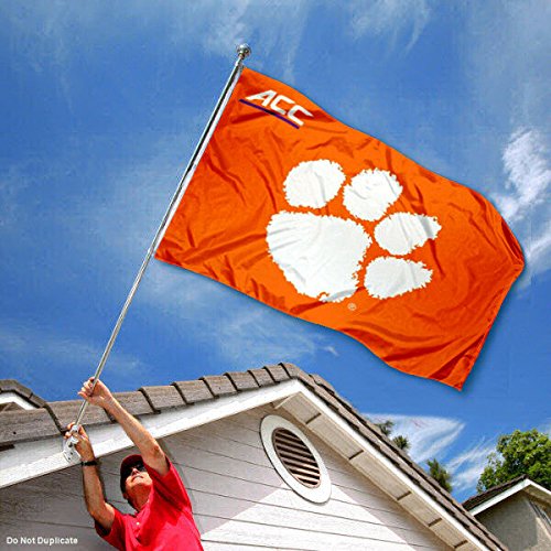 College Flags & Banners Co. Clemson Tigers Acc 3x5 Flag - 757 Sports Collectibles