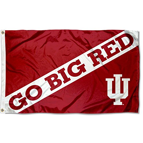 Indiana Hoosiers Go Big Red College Flag - 757 Sports Collectibles