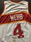 Autographed/Signed Spud Webb Atlanta White Basketball Jersey JSA COA